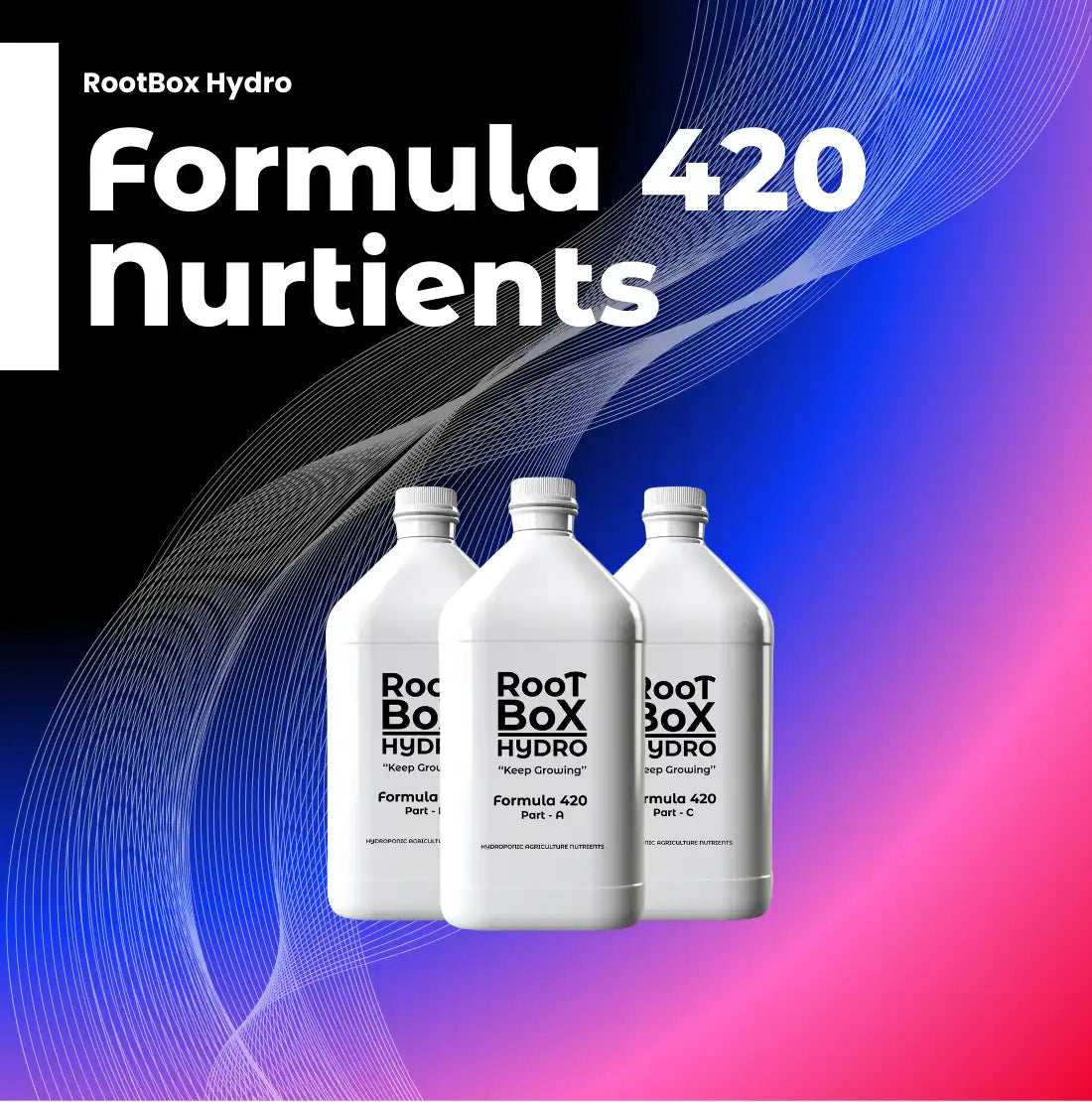 ชุดอาหารเสริม RootBox Hydro Formula 420 (A+B+C)