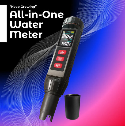 RootBox Hydro All-in-One Water Meter – pH, EC, TDS, ORP, SALT, S.G & Temperature Meter for Hydroponics