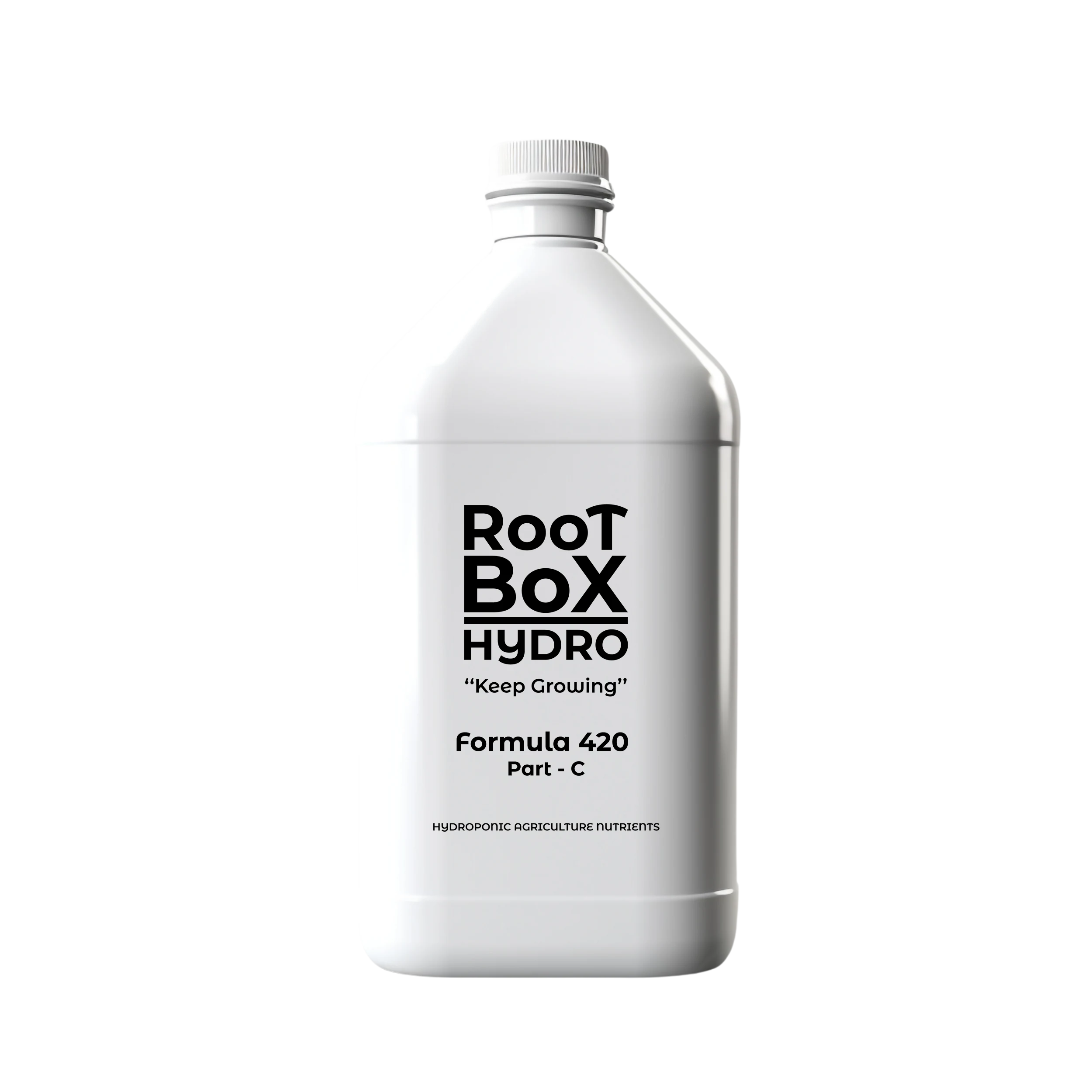 RootBox Hydro Formula 420 Part C 1 L bottle.